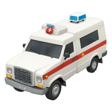 Ambulancia con MG sin la cruz sticker