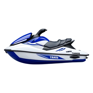Jet Ski - Yamaha EX Deluxe (Model Year: 2022) (Iconic colour: Blue and white) sticker