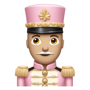 Soft pink nutcracker sticker
