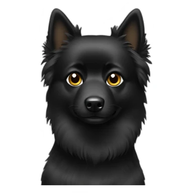 Black spitz sticker