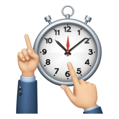 A cartoon-style hand making the ‘clock it’ gesture (thumb tapping against middle finger, as if making a clicking sound), with a confident expression or sparkle to show dramatic emphasis.” sticker
