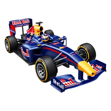 a 2010 Red Bull Formula 1 car sticker