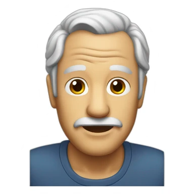 old-man-with-ponytail sticker