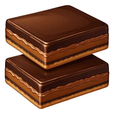 chocolate caramel slice sticker