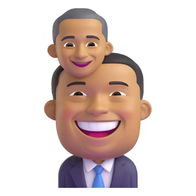 Barack Obama smiling sticker