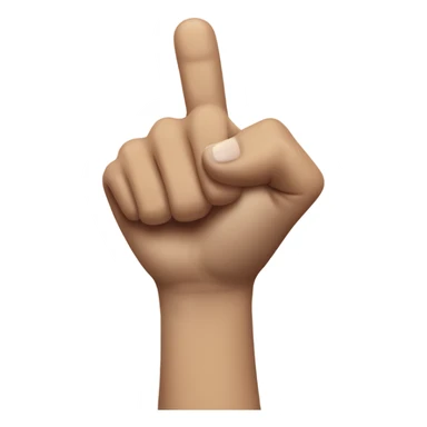 Thumb, pointer and middle finger up sticker