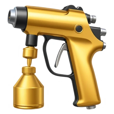 Golden Car paint Sprayer gun sticker