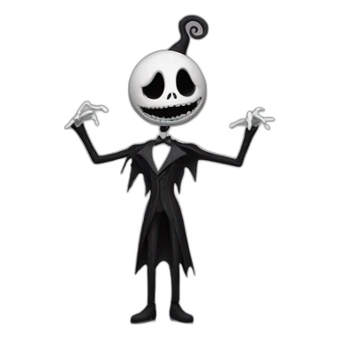 jack from nightmare before christmas sticker