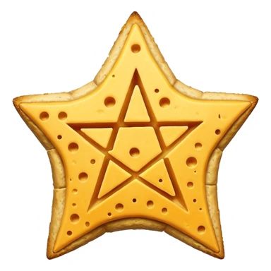 cheese witchcraft occult pentagram sticker