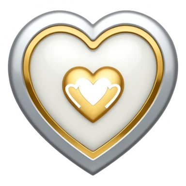 white heart with a dollars border sticker