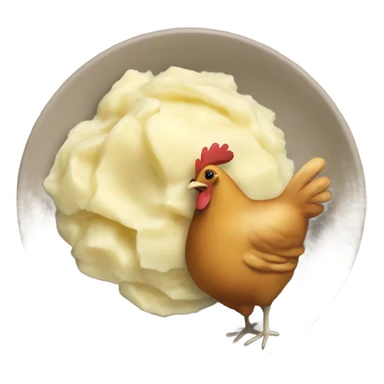 chicken and mashed potatoes sticker