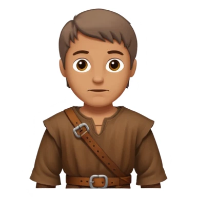 medieval man stand sticker