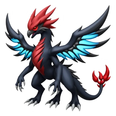 Darkrai-Zekrom-Yveltal-fusion-Fakémon-Pokémon-creature  sticker
