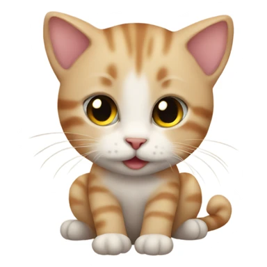 Baby cute cat  sticker