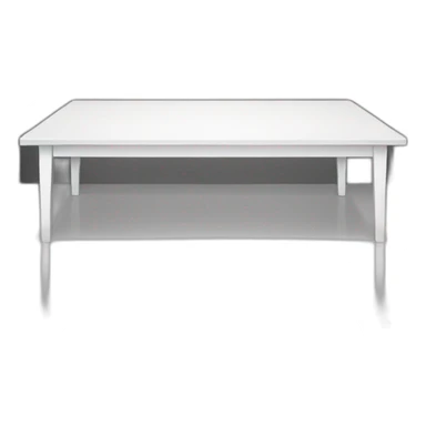 long white table facing towards me sticker