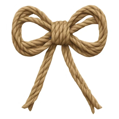 Bow made out of twine sticker