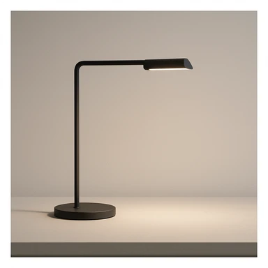 minimalist desk lamp with sleek lines, contemporary style sticker