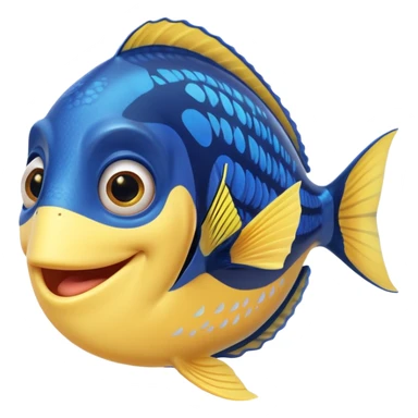 dory fish, front view sticker