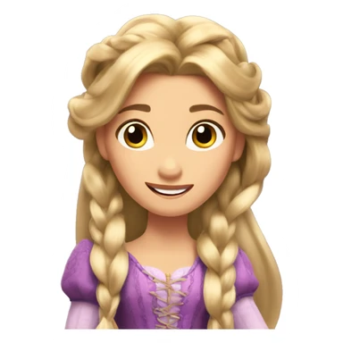 Rapunzel from tangled sticker
