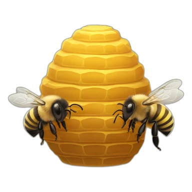 bee hive sticker