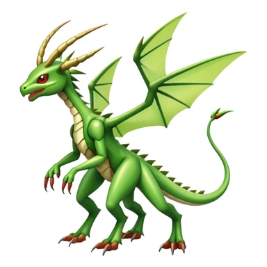  Cool Edgy Shiny Futuristic Ethereal Legendary Scyther-Flygon-Digimon-hybrid full body sticker