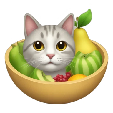 FruitbowlCat sticker