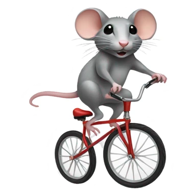 Rat on a unicycle sticker