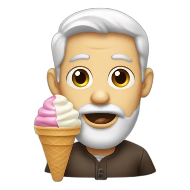 jew eating ice cream sticker