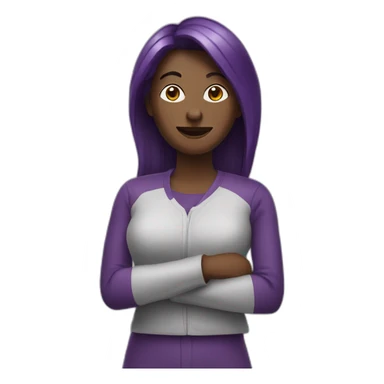 Woman who like aubergine sticker