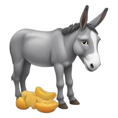Donkey eating his feet sticker
