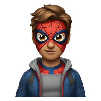Spider man just wearing a mask sticker
