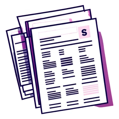 stack of resumes, transparent glass with bright pink gradient from #FF335F to #FF99AA, soft shadows and highlights, minimalistic sticker