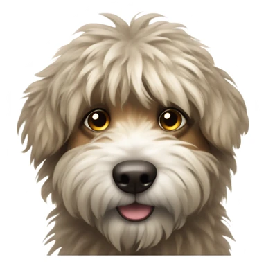 Shaggy pup sticker