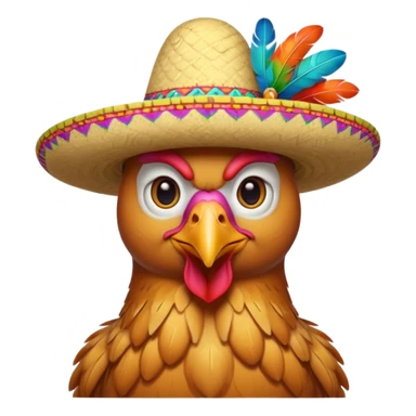 🐓con sombrero  sticker