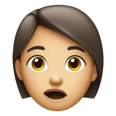 confused girl with finger to mouth thinking  sticker