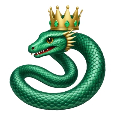 crowned serpent sticker