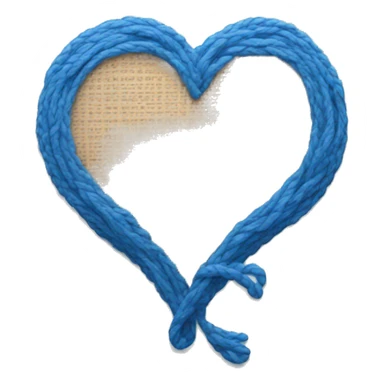Blue mending heart  sticker