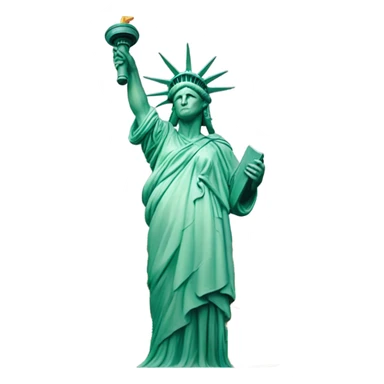 Statue of Liberty with pizza sticker