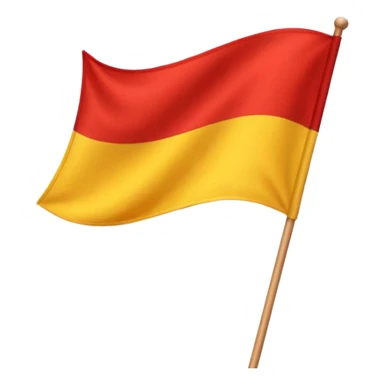 yellow and red flag sticker