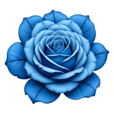 Blue rose sticker