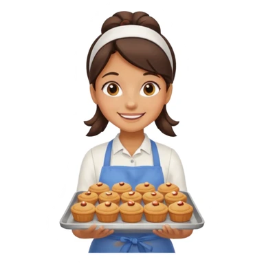 Baked girl sticker