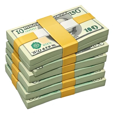 Create money using rupiah currency sticker