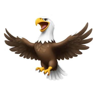 Eagle football touchdown sticker