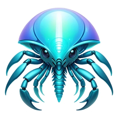 Futuristic complex iridescent aesthetic-scenery-Fakémon-creature sticker