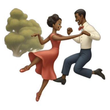 lindy hop sticker