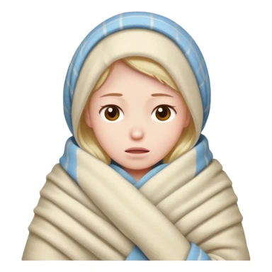 very cold person sticker