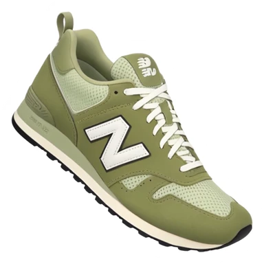 pale olive new balances sticker