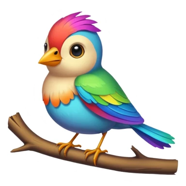 Tiny bird with small wings  sticker