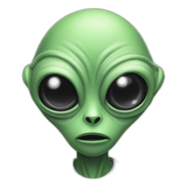 Three eyed alien sticker