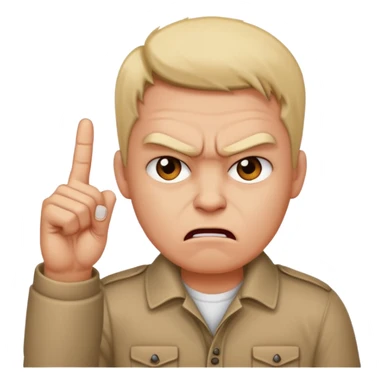 Personne qui fait un doigt d'honneur sticker